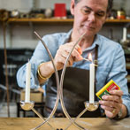 Brett Payne in his workshop 2018